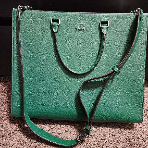 Green Coach Shoulder / Laptop Bag - Picture 1 of 7